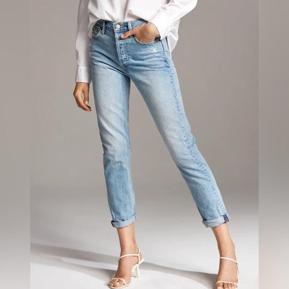 Aritzia Denim - ARITZIA Denim Forum The Ex Boyfriend Straight Leg Button Fly Jeans Sz 27